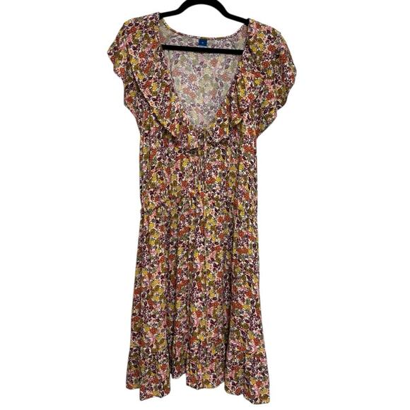 NWT Old Navy Flutter Sleeve Mini Sundress in Multicolor Floral - Size XL - Picture 2 of 9
